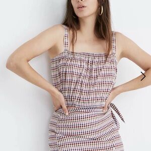 Madewell gingham cropped top